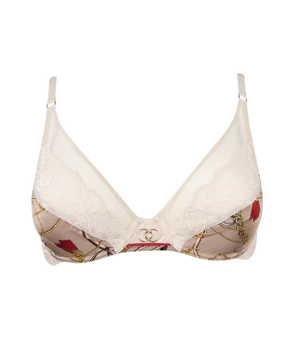 Soutien-gorge triangle armatures en soie Lise Charmel Séduction cavalière Ambre ACH6909-AC-1