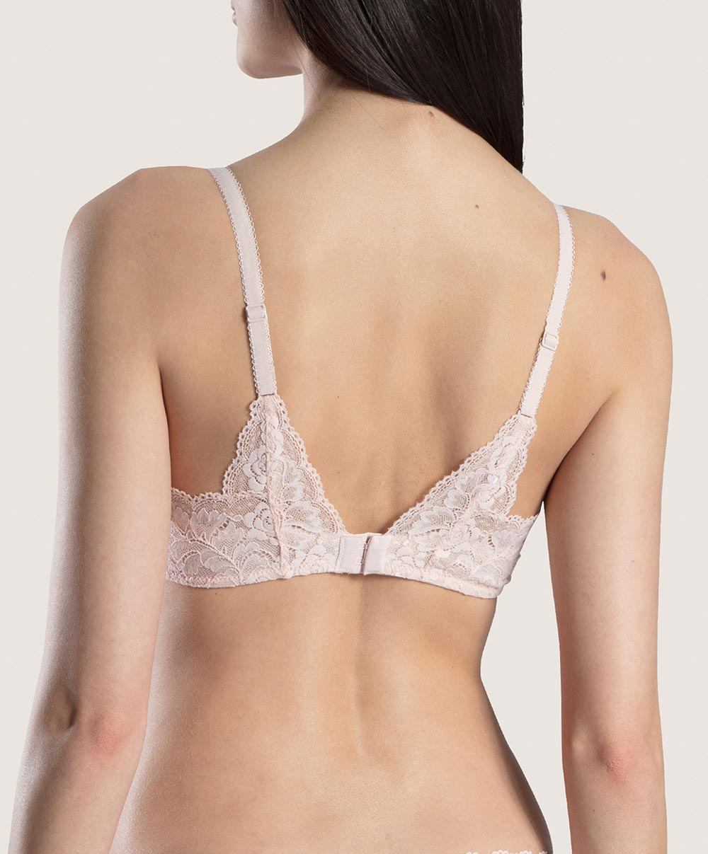 Soutien-gorge triangle plunge Rosessence nude été Aubade HK12-NETE