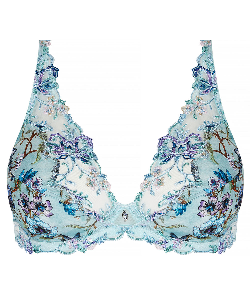 Soutien gorge triangle sexy Glamour Reve en fleurs opale Lise Charmel ACJ7443 RO packshot 1