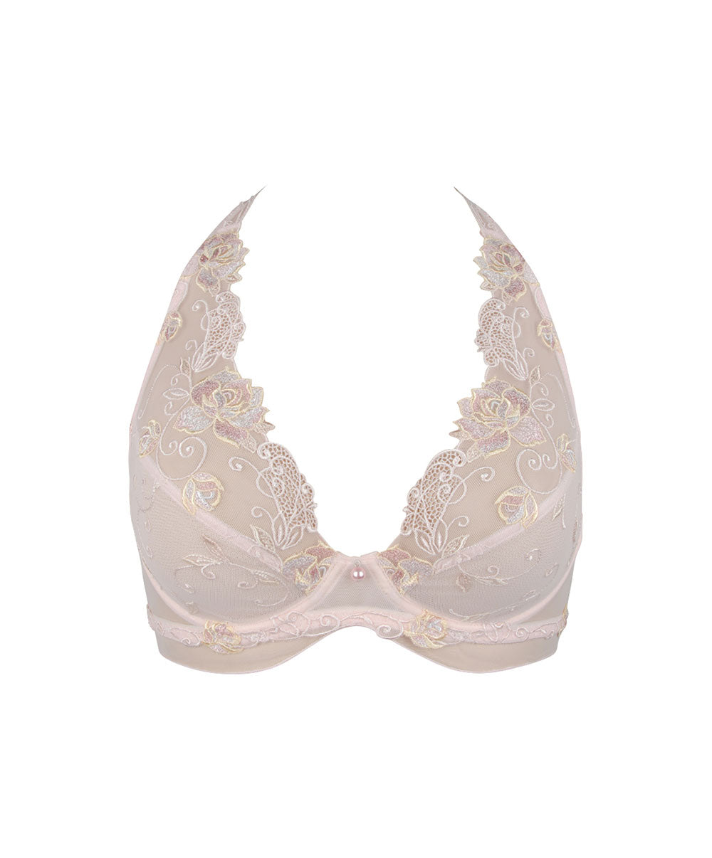 Soutien-gorge triangle sexy "Glamour" Lise Charmel Rose de Venise désir venise ACH7421-DV