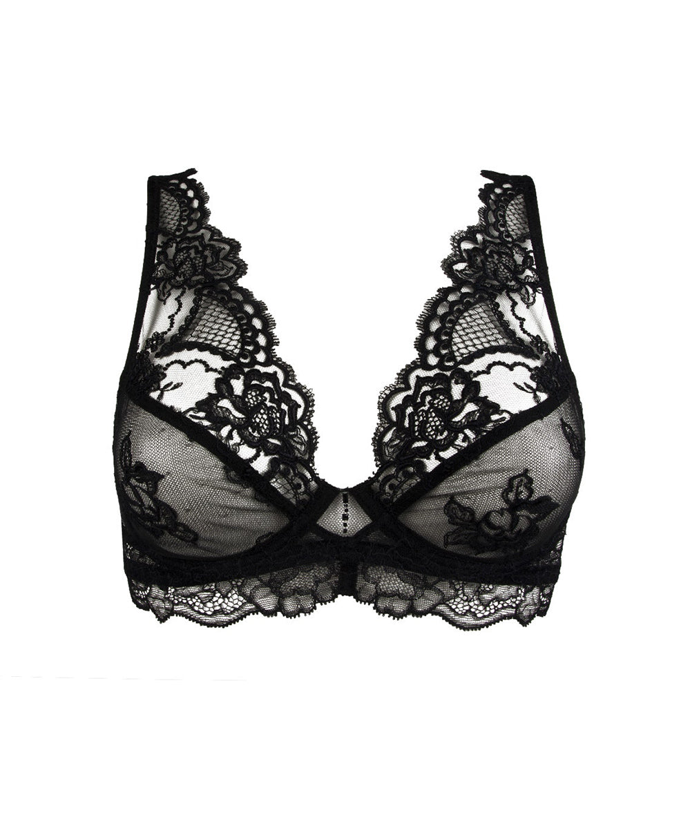 Soutien-gorge triangle sexy Lise Charmel Sublime en Dentelle noir ACH7413-NO