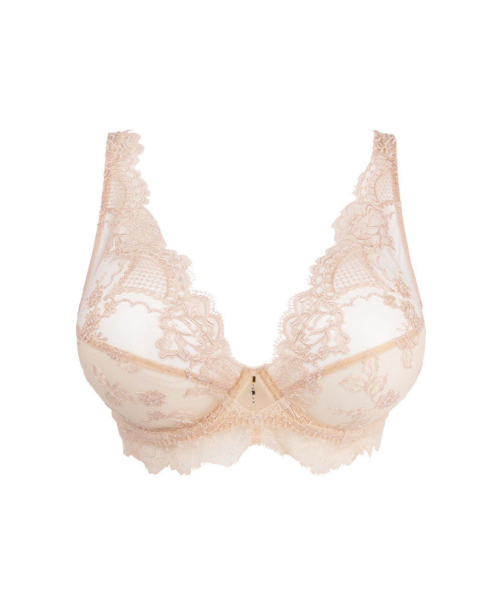 Soutien-gorge triangle sexy "Glamour" Lise Charmel Sublime en Dentelle nude sublime ACH7413-NS