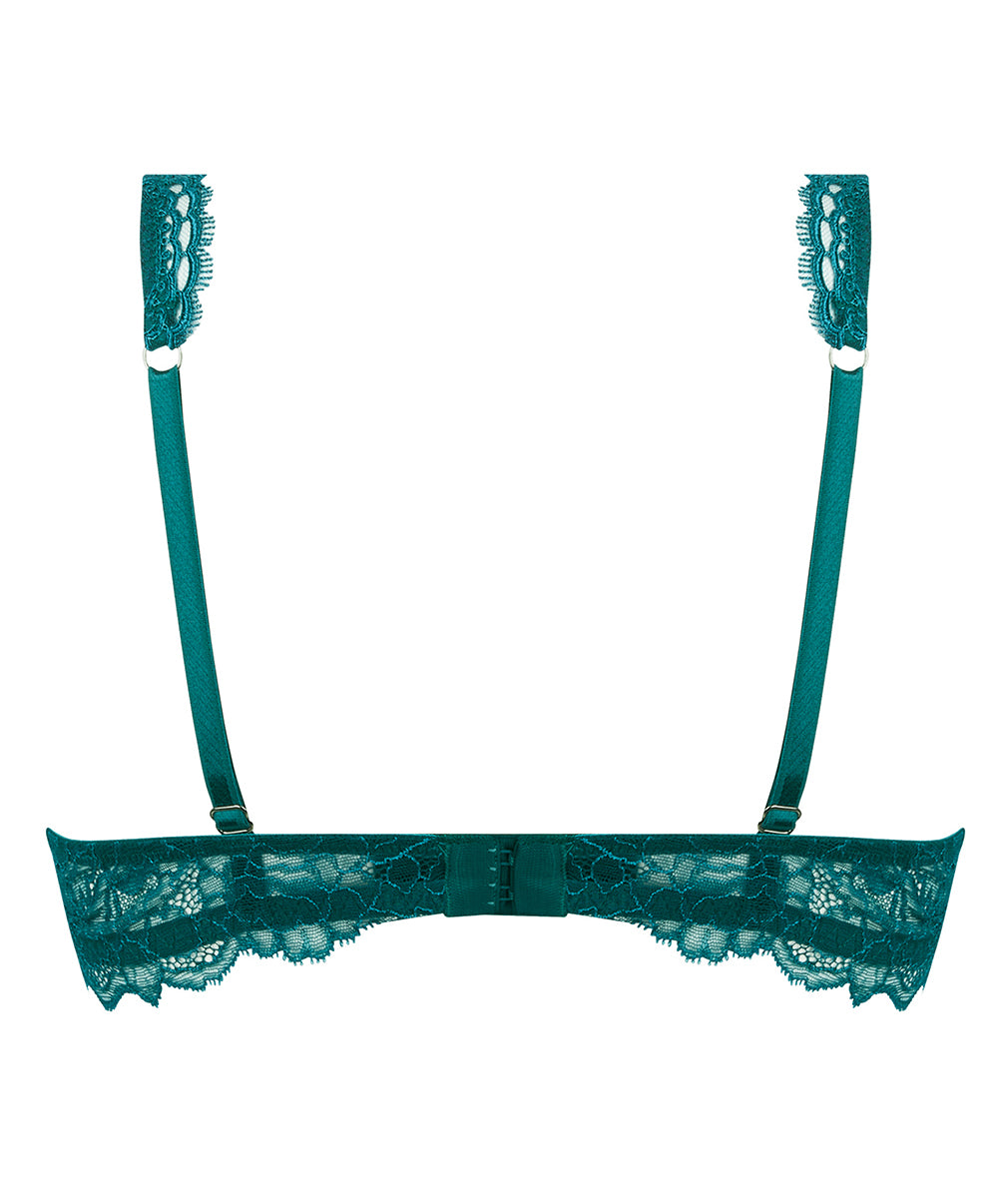 Soutien-gorge triangle sexy "Glamour" Lise Charmel Sublime en Dentelle vert princesse ACH7413-VP