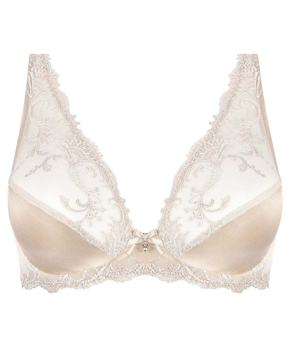 Soutien-gorge triangle sexy en soie Lise Charmel Splendeur soie aurore ACC7480-SR 100