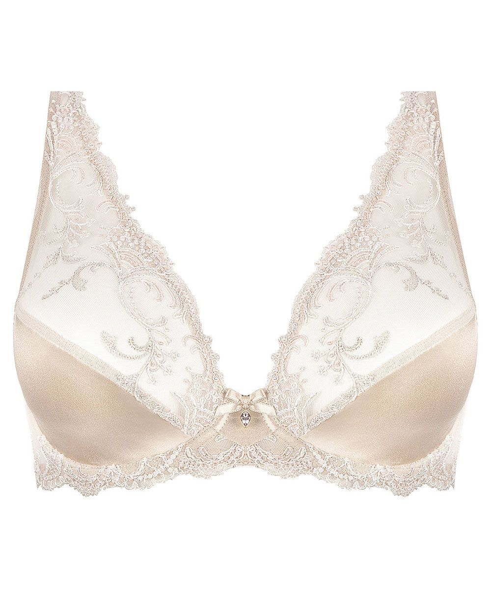 Soutien-gorge triangle sexy en soie Lise Charmel Splendeur soie aurore ACC7480-SR 100