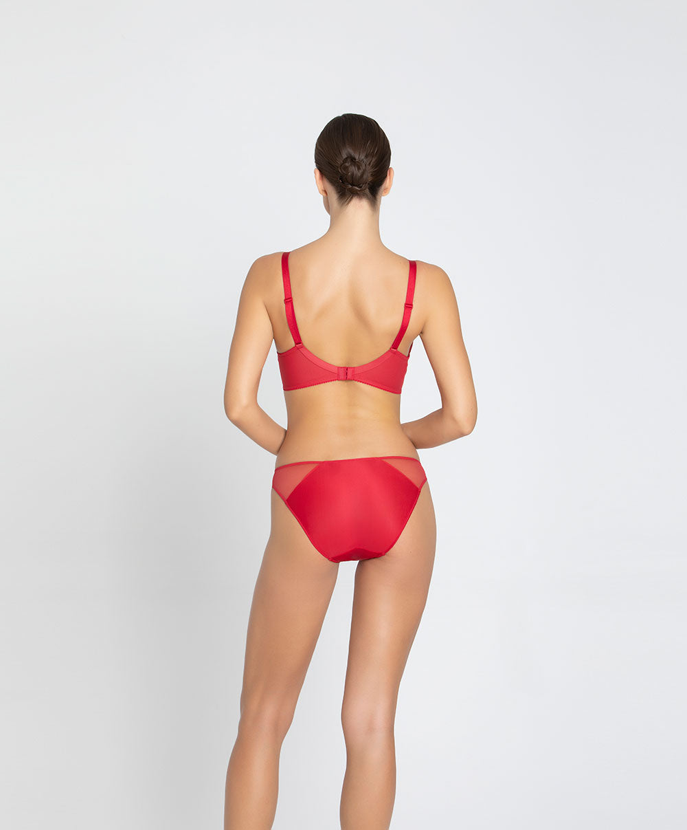 Soutien-gorge triangle sexy "Glam" Lise Charmel Glamour Couture rouge ACH7807-GD