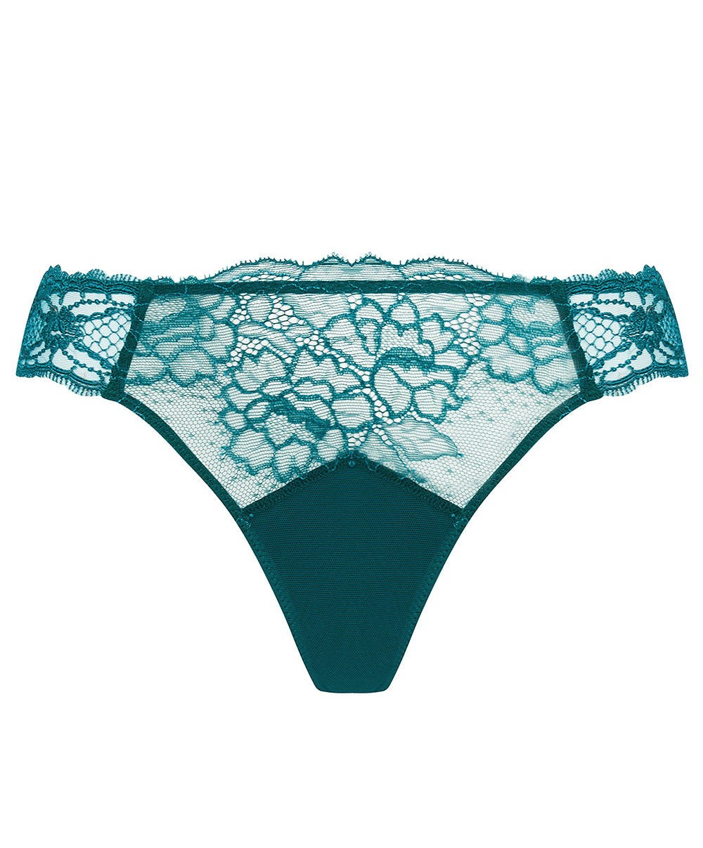 String Lise Charmel Sublime en Dentelle vert princesse ACH0013-VP