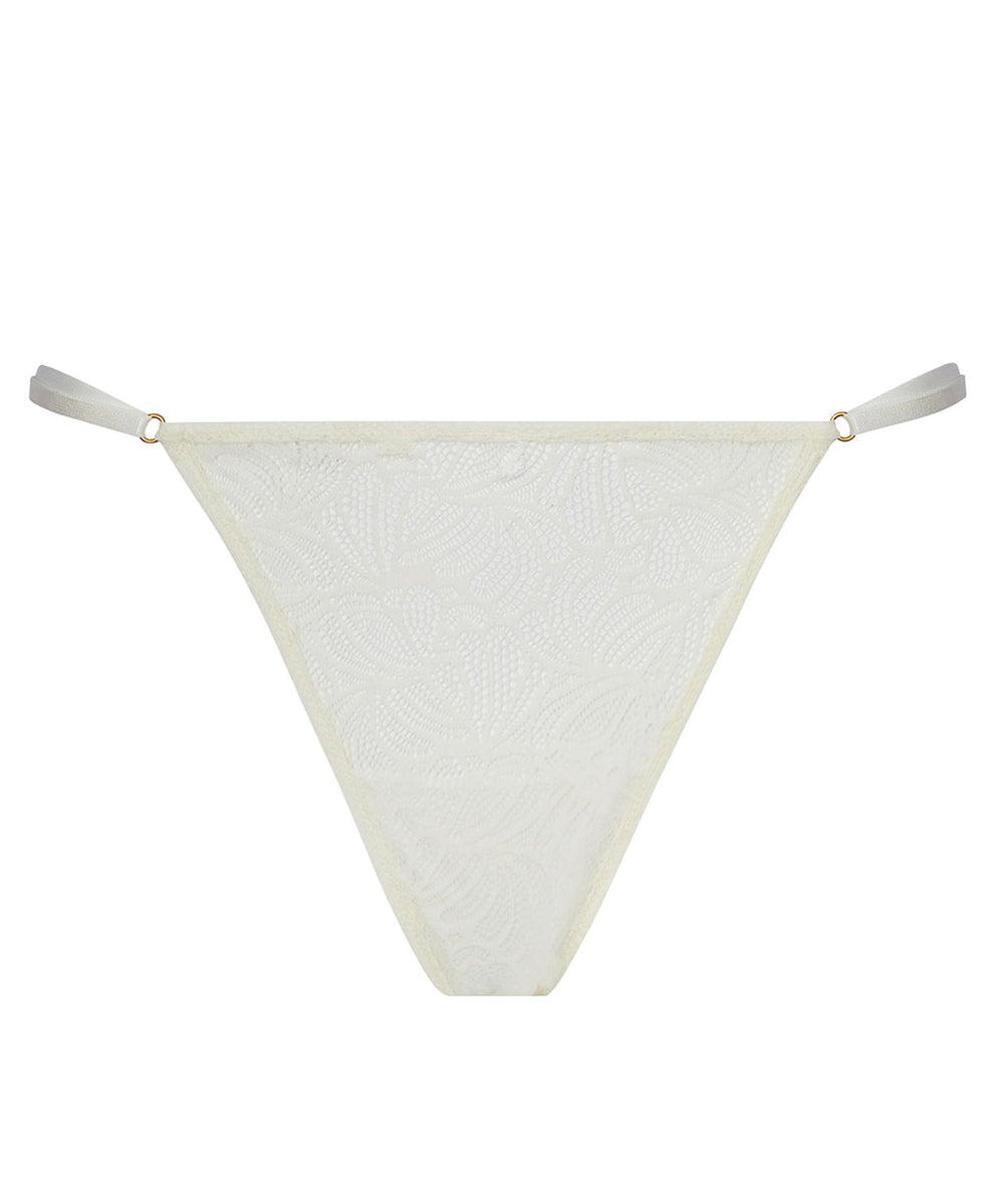 String Femme Antigel Perle Taille M (2) - Blanc Dentelle - Neuf Avec étiquette - Fabriqué En France