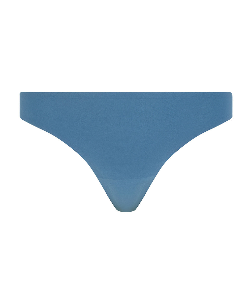 String taille basse denim Chantelle Soft Stretch bleu jeans C26490-00C