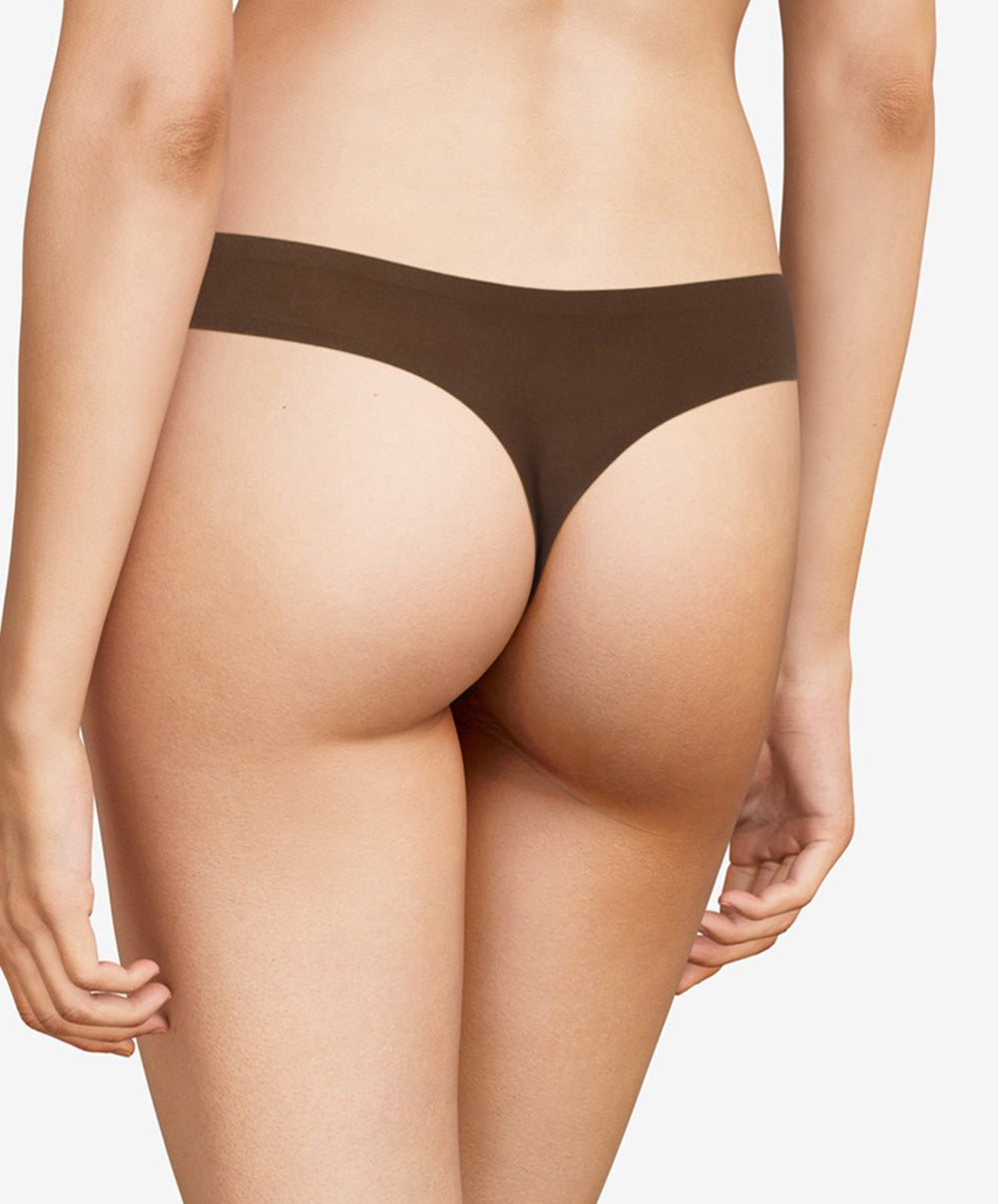 String taille basse Chantelle Soft Stretch noyer C26490-0ST