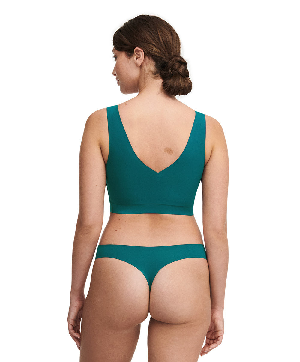 String taille basse Chantelle Soft Stretch vert orient C26490-0BK