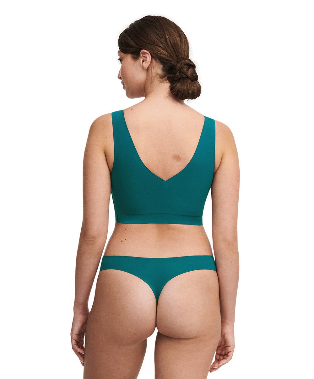 String taille basse Chantelle Soft Stretch vert orient C26490-0BK