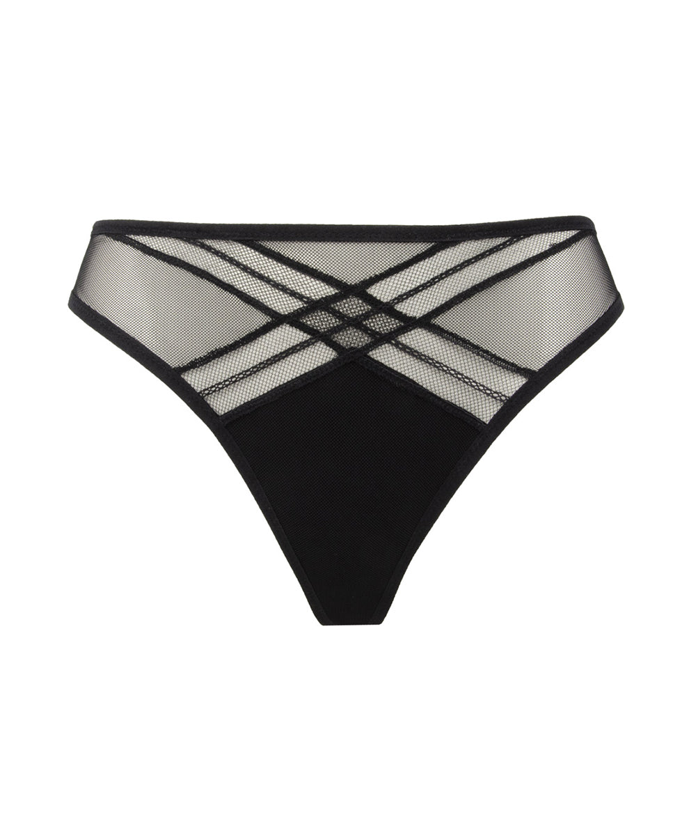 String tanga Antigel de Lise Charmel Soir Adrénaline noir ECG0095-NO