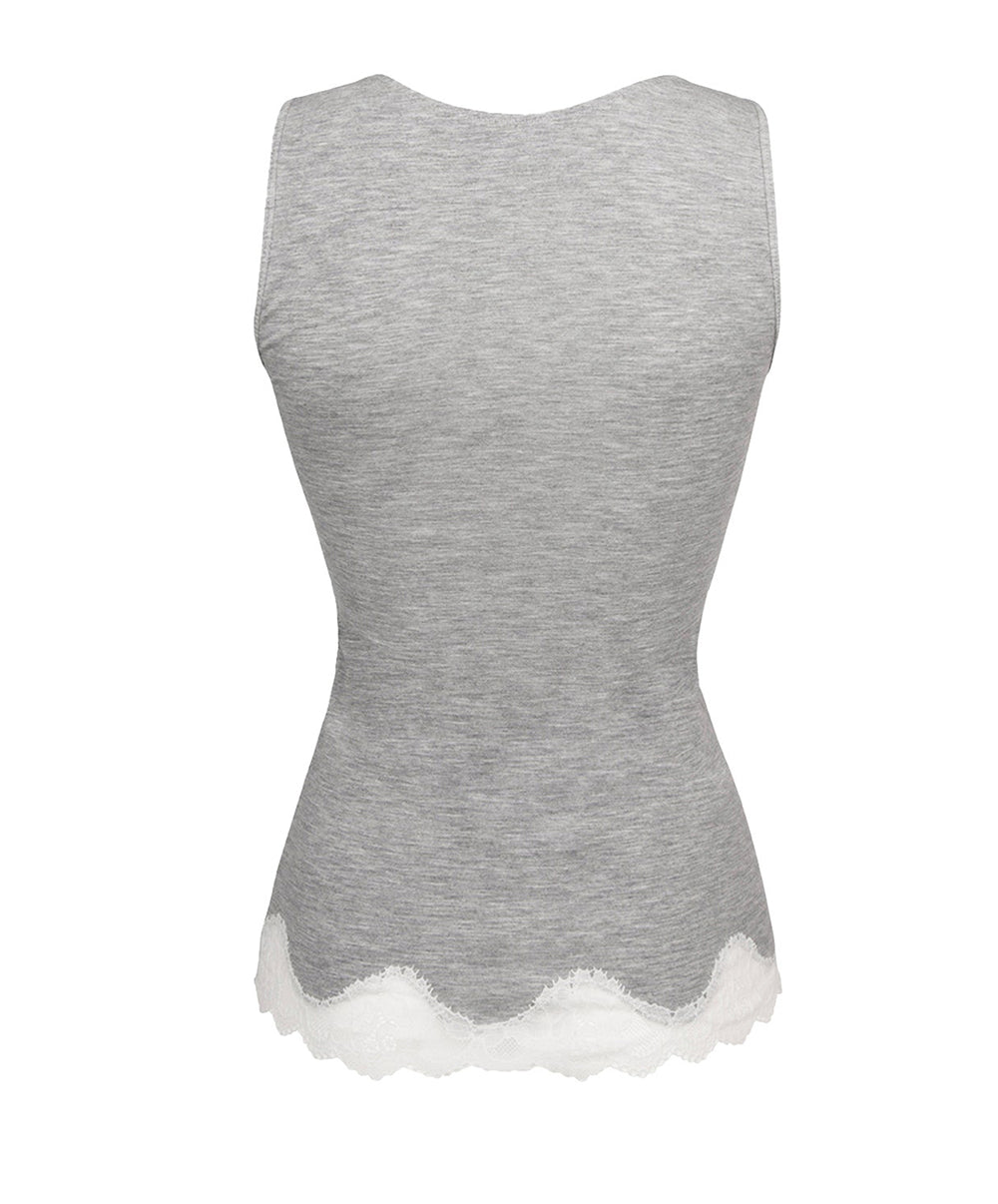 T-shirt sans manches Antigel de Lise Charmel Simply Perfect chiné gris ENA4006-CG