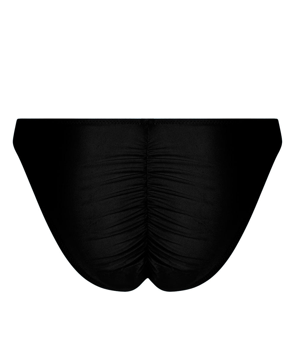 Tanga de bain taille haute La Jet-Setteuse noir Antigel Bain EBB1717-NO
