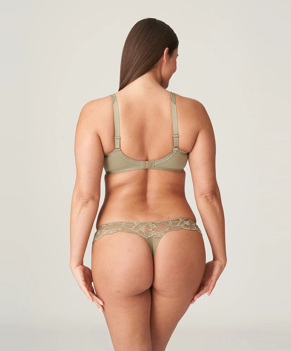 Tanga dentelle PrimaDonna Madison golden olive 0662125-GOO