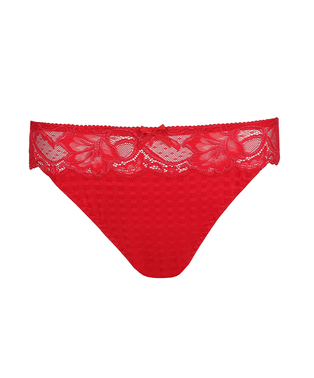 Tanga dentelle PrimaDonna Madison rouge scarlet 0662125-SCA