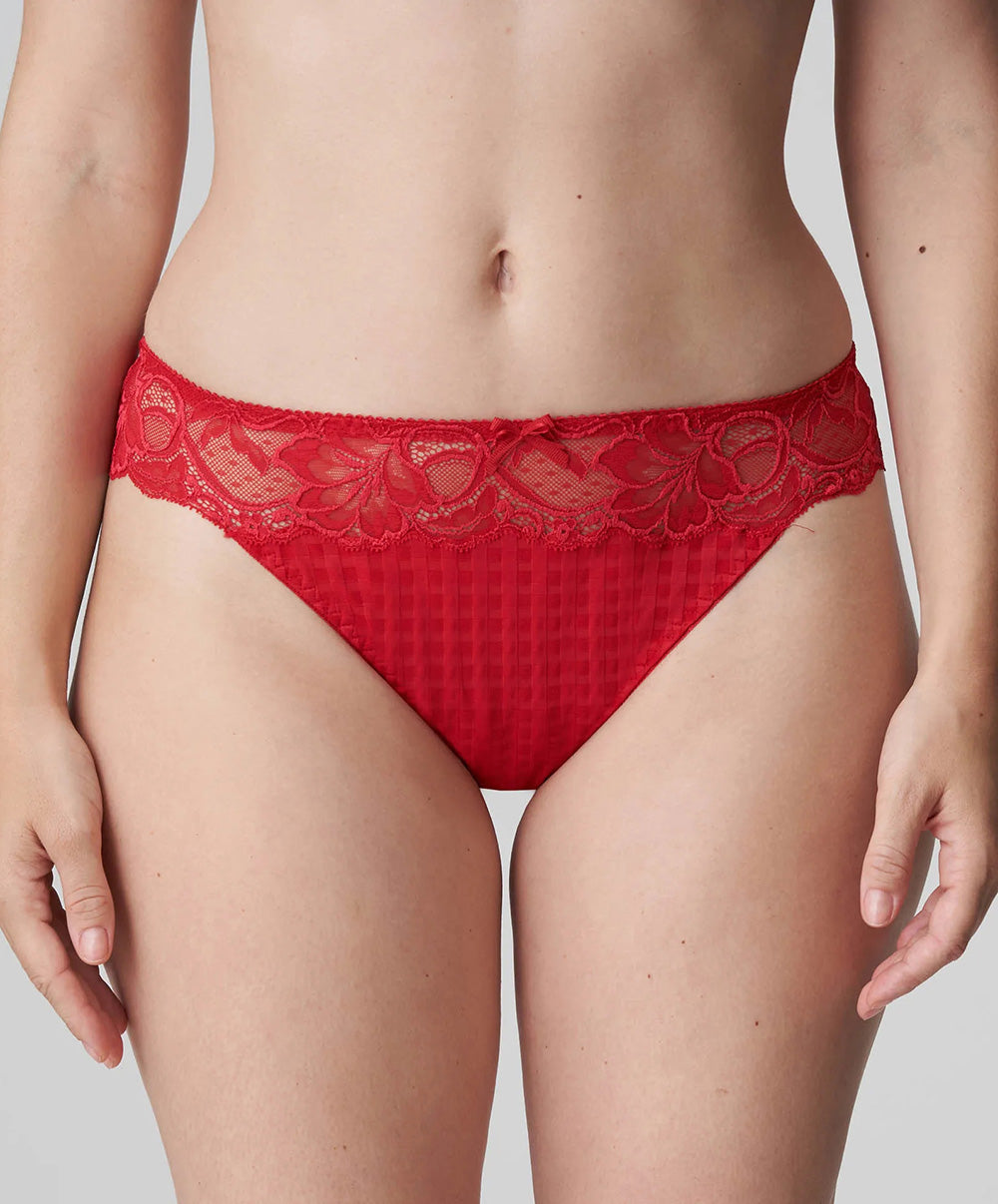 Tanga dentelle PrimaDonna Madison rouge scarlet 0662125-SCA