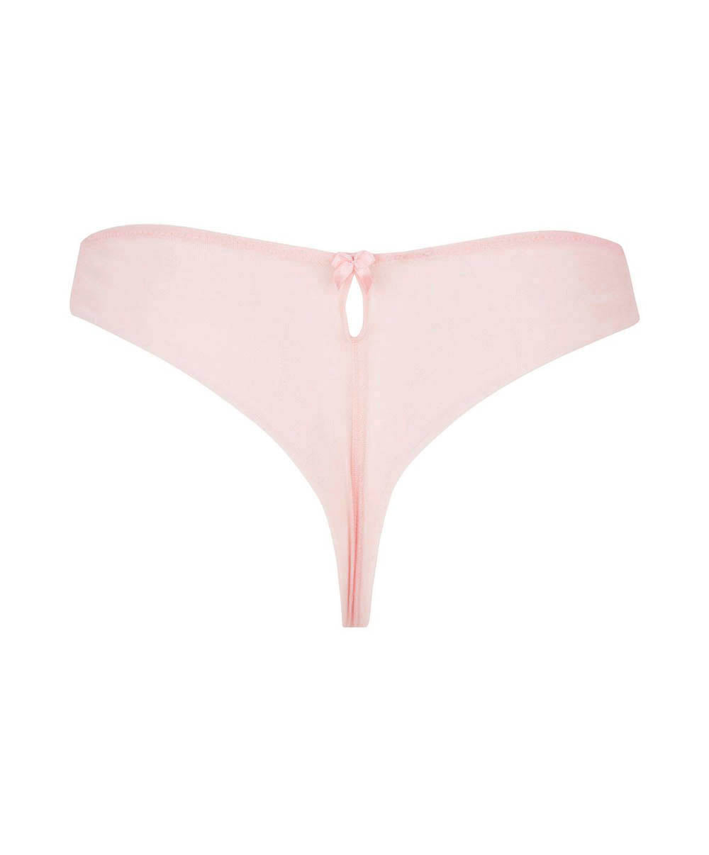 Tanga en soie Lise Charmel Splendeur soie sensuel rose ACC0080-SO ensemble