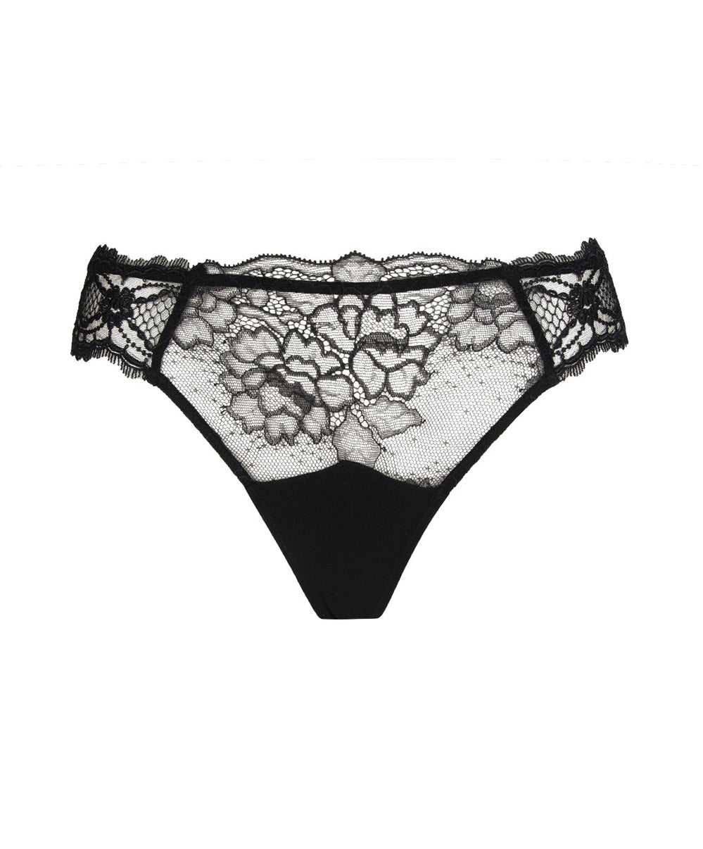 Tanga sexy Lise Charmel Sublime en Dentelle noir ACH0013-NO