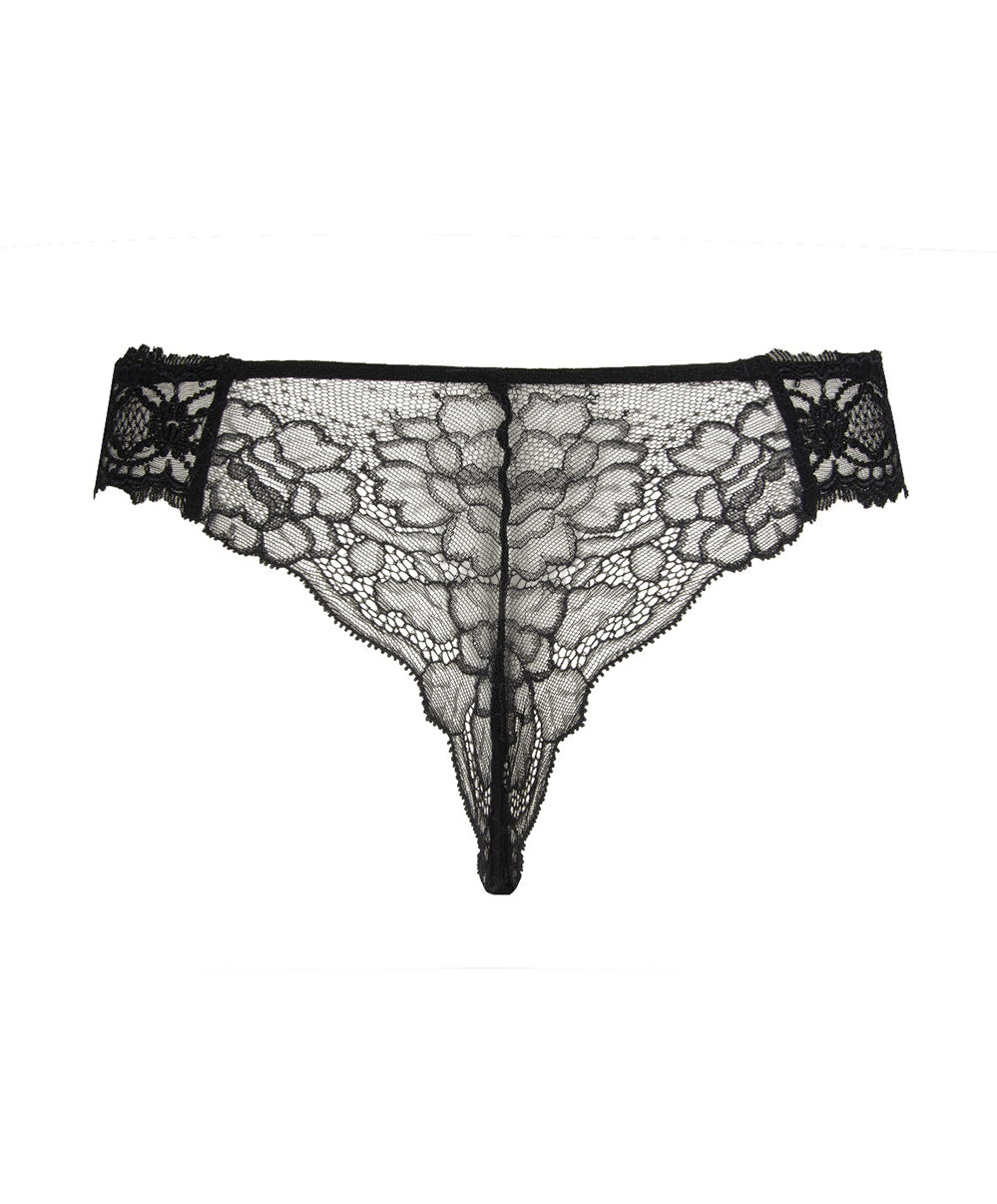 Tanga sexy Lise Charmel Sublime en Dentelle noir ACH0013-NO
