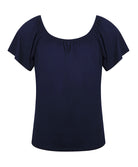 Top manches courtes La Chiquissima marine Antigel Bain ESB3814-MM 1