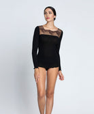 Top manches longues laine et soie bien-être Charme Secret noir Lise Charmel ANJ2133-CN 9