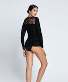 Top manches longues laine et soie bien-être Charme Secret noir Lise Charmel ANJ2133-CN 10