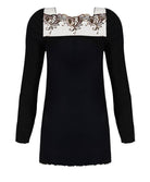 Top manches longues laine et soie bien-être Charme Secret noir Lise Charmel ANJ2133-CN 12