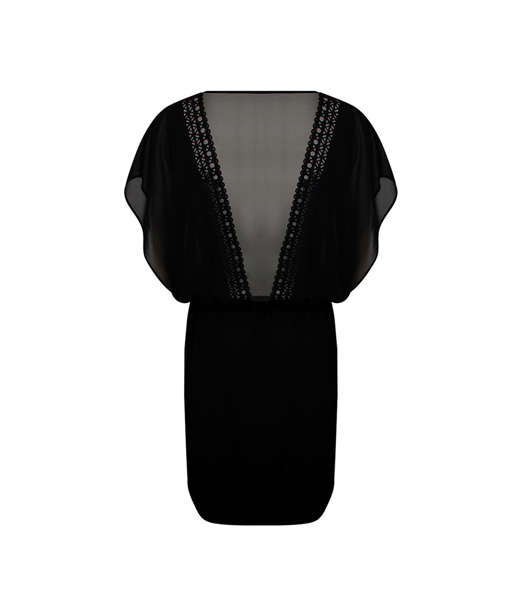 Tunique robe de plage Lise Charmel bain Ajourage Couture noir ASA1615-NO 6