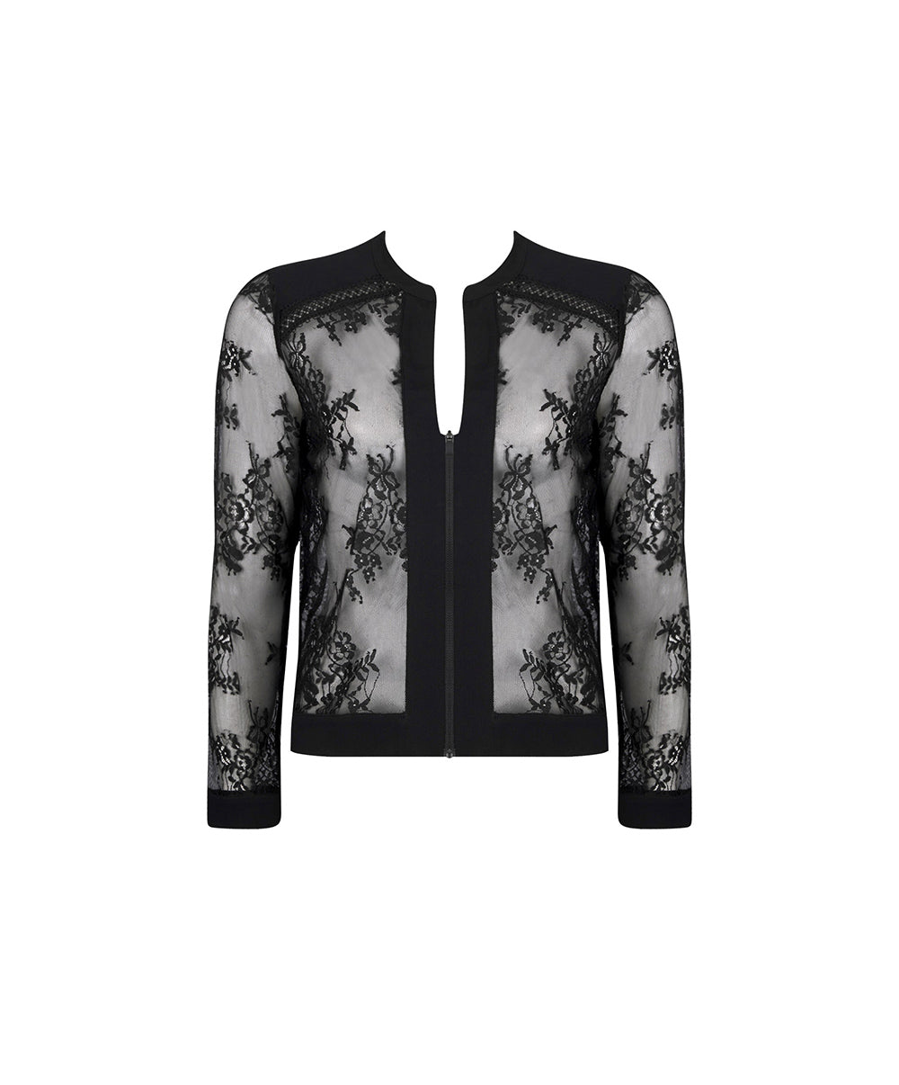 Veste de pyjama Lise Charmel Féérie Couture noir ALH3474-NO