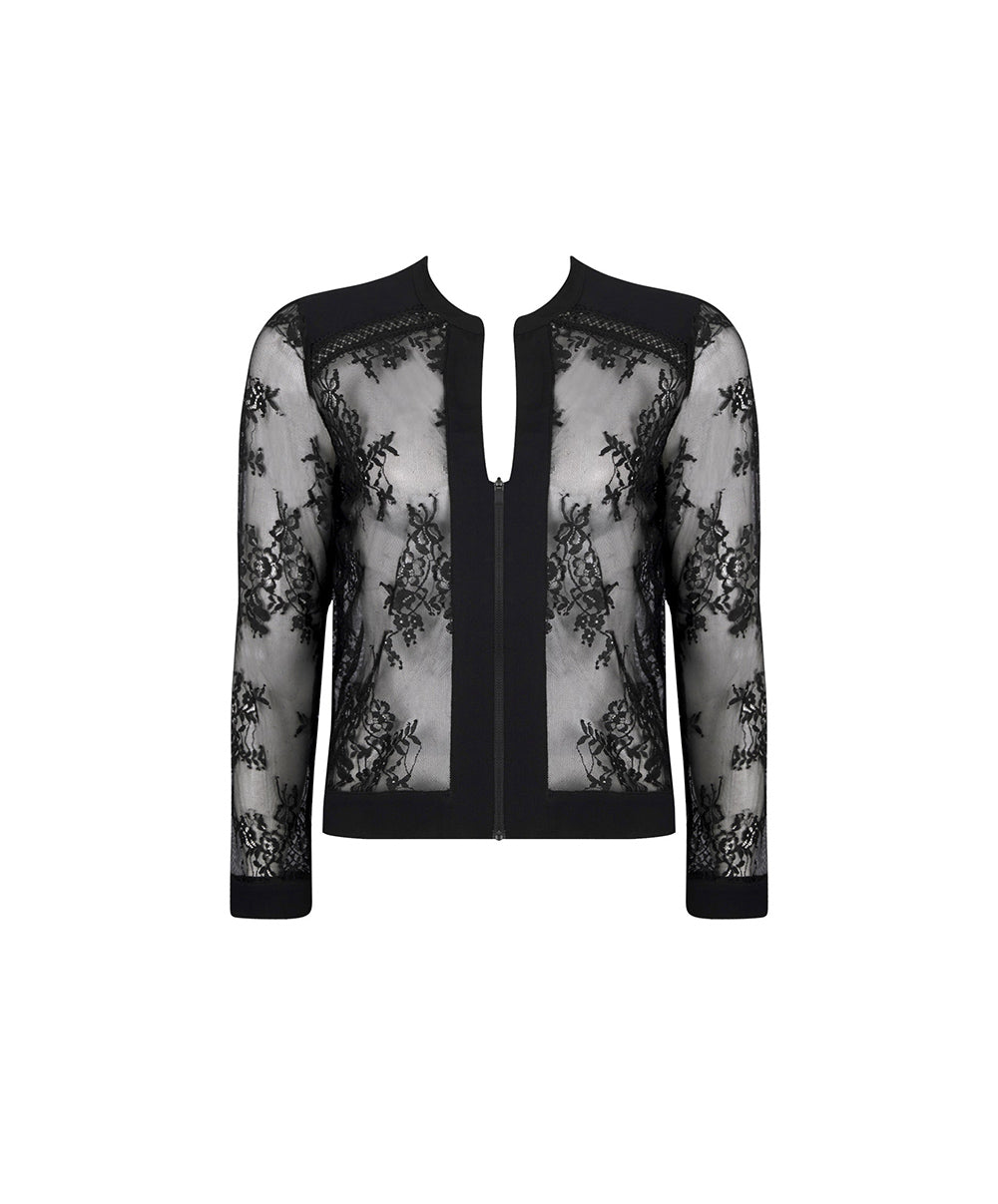 Veste de pyjama Lise Charmel Féérie Couture noir ALH3474-NO