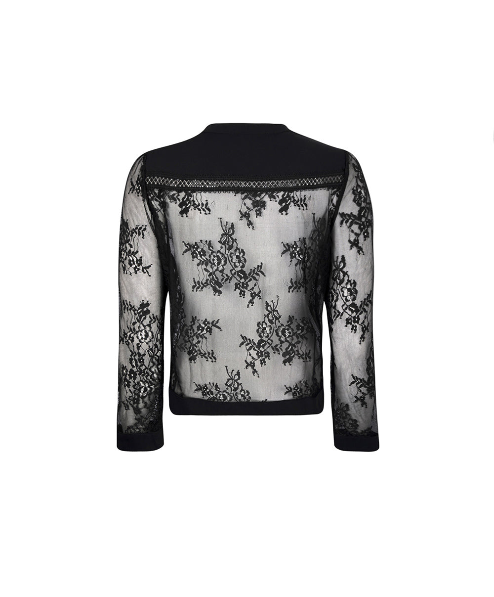 Veste de pyjama Lise Charmel Féérie Couture noir ALH3474-NO