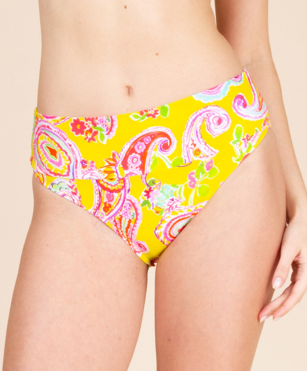 Culotte de bain taille ajustable La Holi Antigel jaune Antigel Bain FBB0334-JH