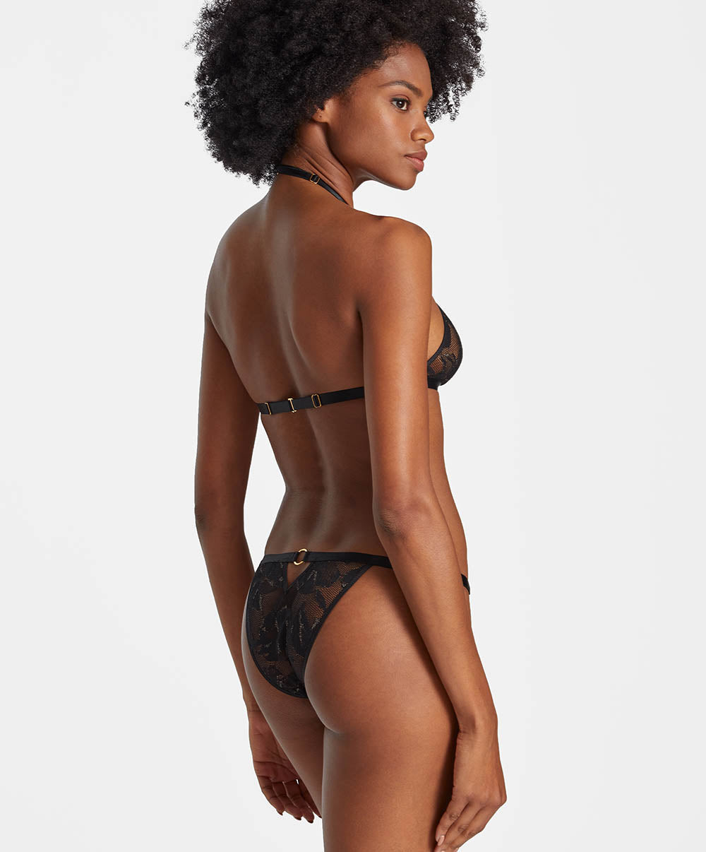 Boite à désir Brassière sans armatures + Mini-coeur Twist and love Noir Aubade P080R-NOIR