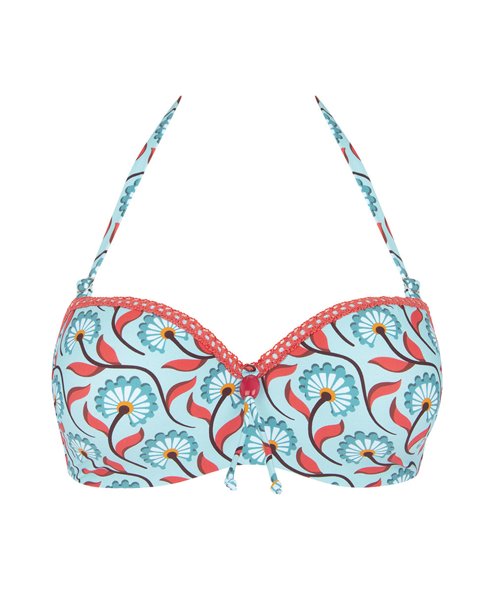 Maillot de bain bandeau coque La Muse Bohème azur Antigel Bain EBB7136-AB 10