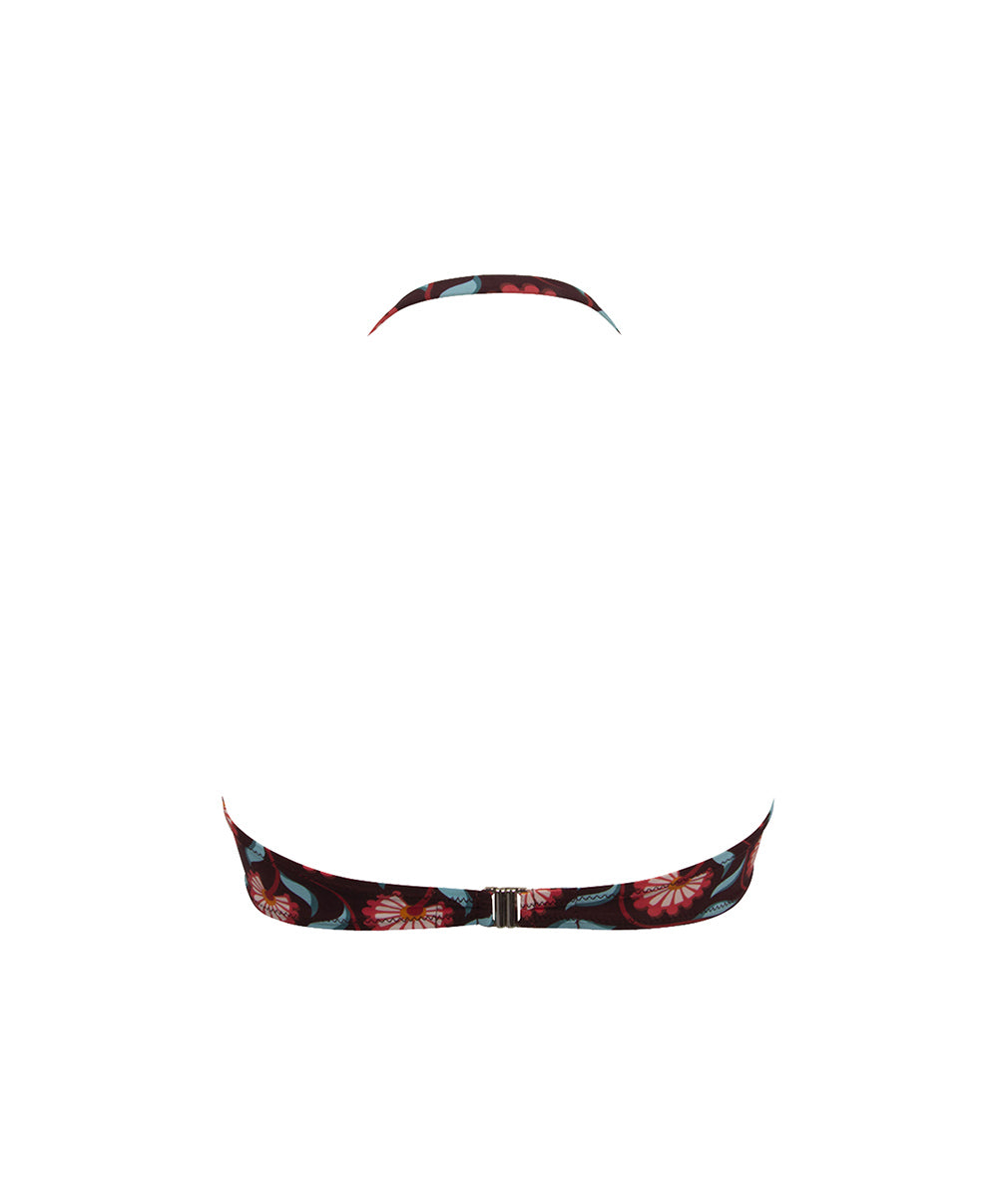 Maillot de bain bandeau coque La Muse Bohème prune Antigel Bain EBB7136-PB