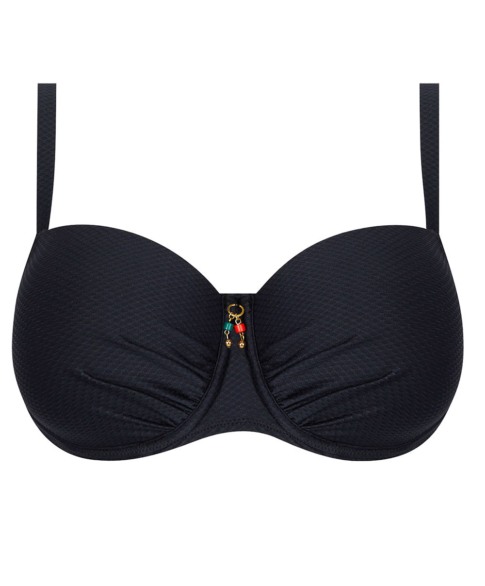 Maillot de bain grande taille coque La Vogueuse noir Antigel Bain FBB4007-NO 1