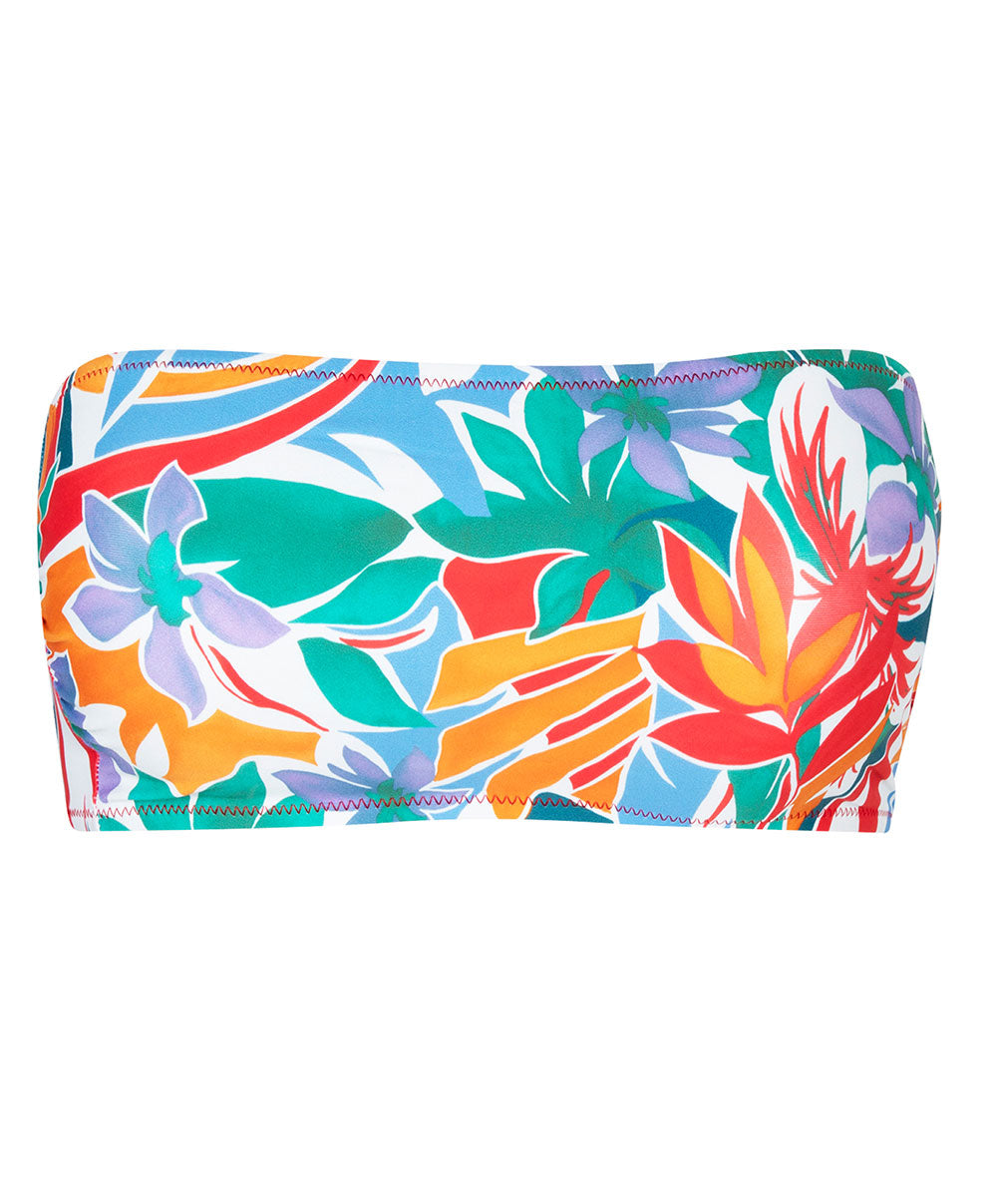 Soutien-gorge de bain souple brassière La Flaneuse papiers découpés multicolore Antigel Bain EBB5567-PD