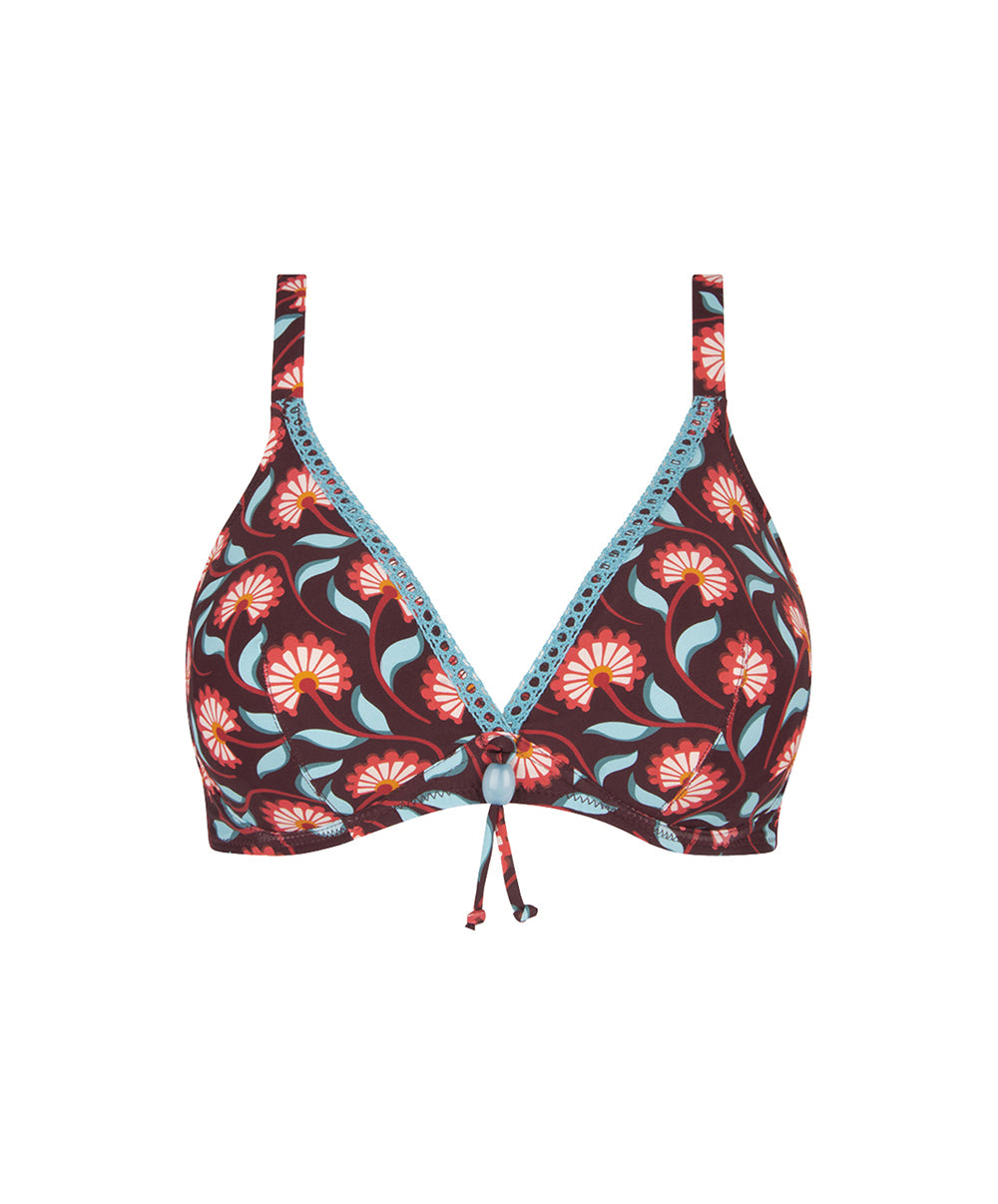 Maillot de bain triangle armatures La Muse Bohème prune Antigel Bain FBB3236-PB