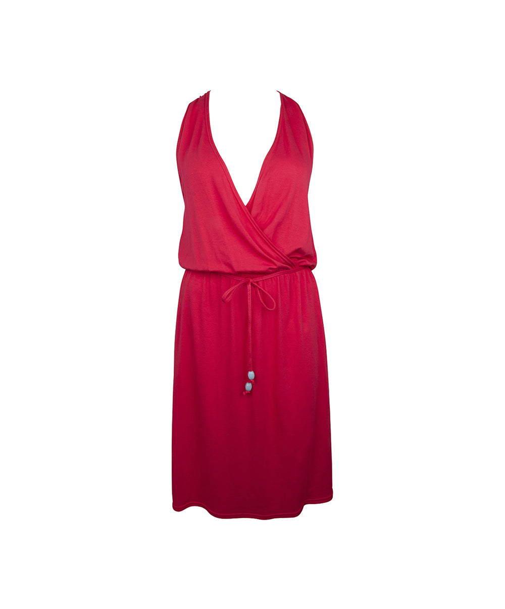 Robe de ville sans manches La Muse Bohème prune Antigel Bain ESB1536-CB 10