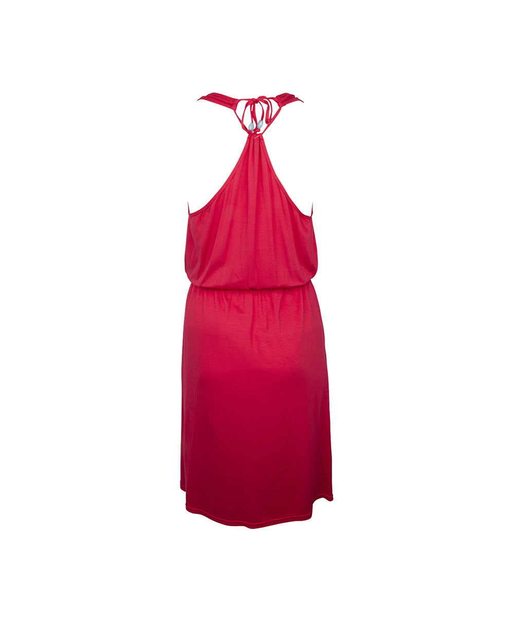 Robe de ville sans manches La Muse Bohème prune Antigel Bain ESB1536-CB 10