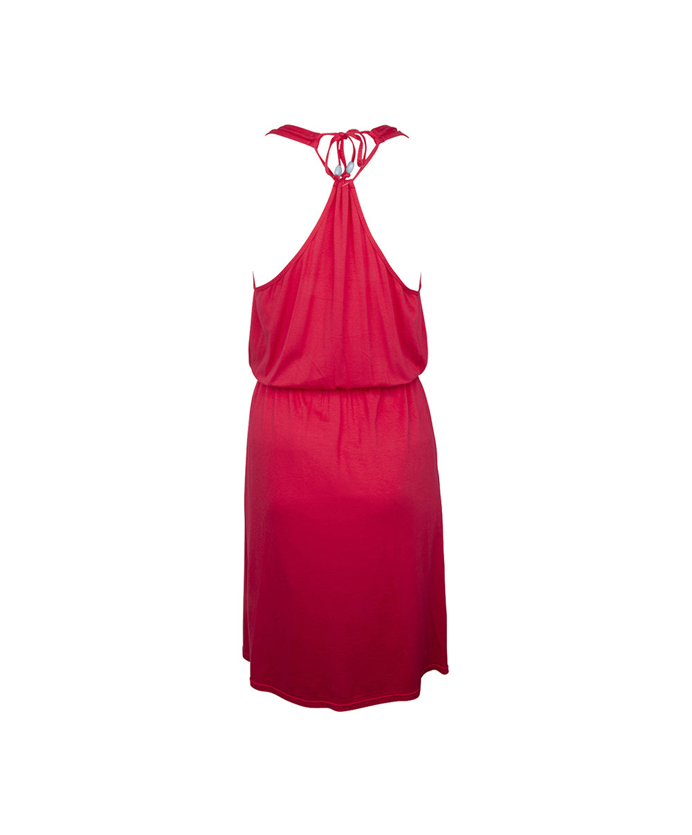 Robe de ville sans manches La Muse Bohème prune Antigel Bain ESB1536-CB 10