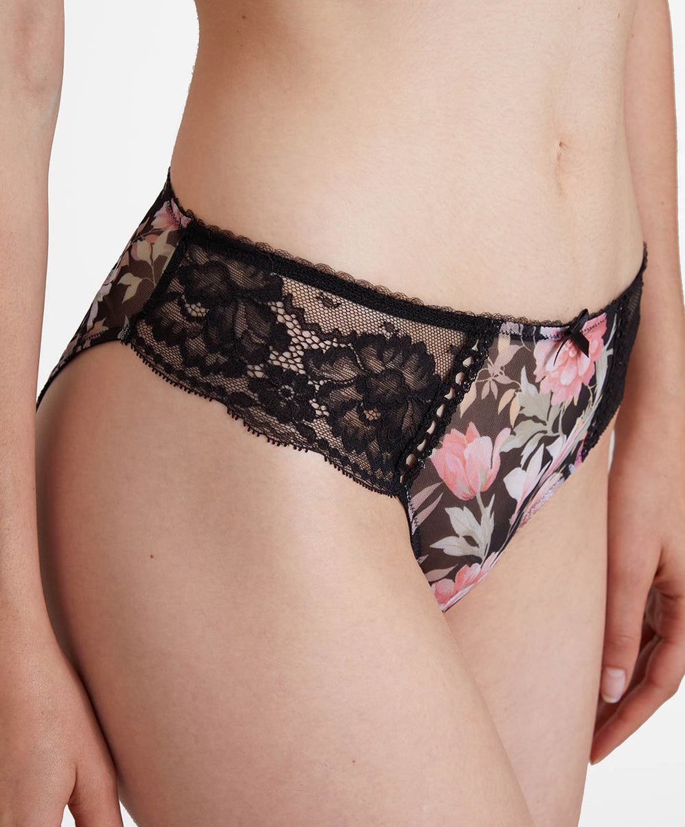 Slip Brésilien Aubade Magic Garden - Taille 4 - Couleur Candle - Sous-vêtement Femme Neuf Avec étiquettes