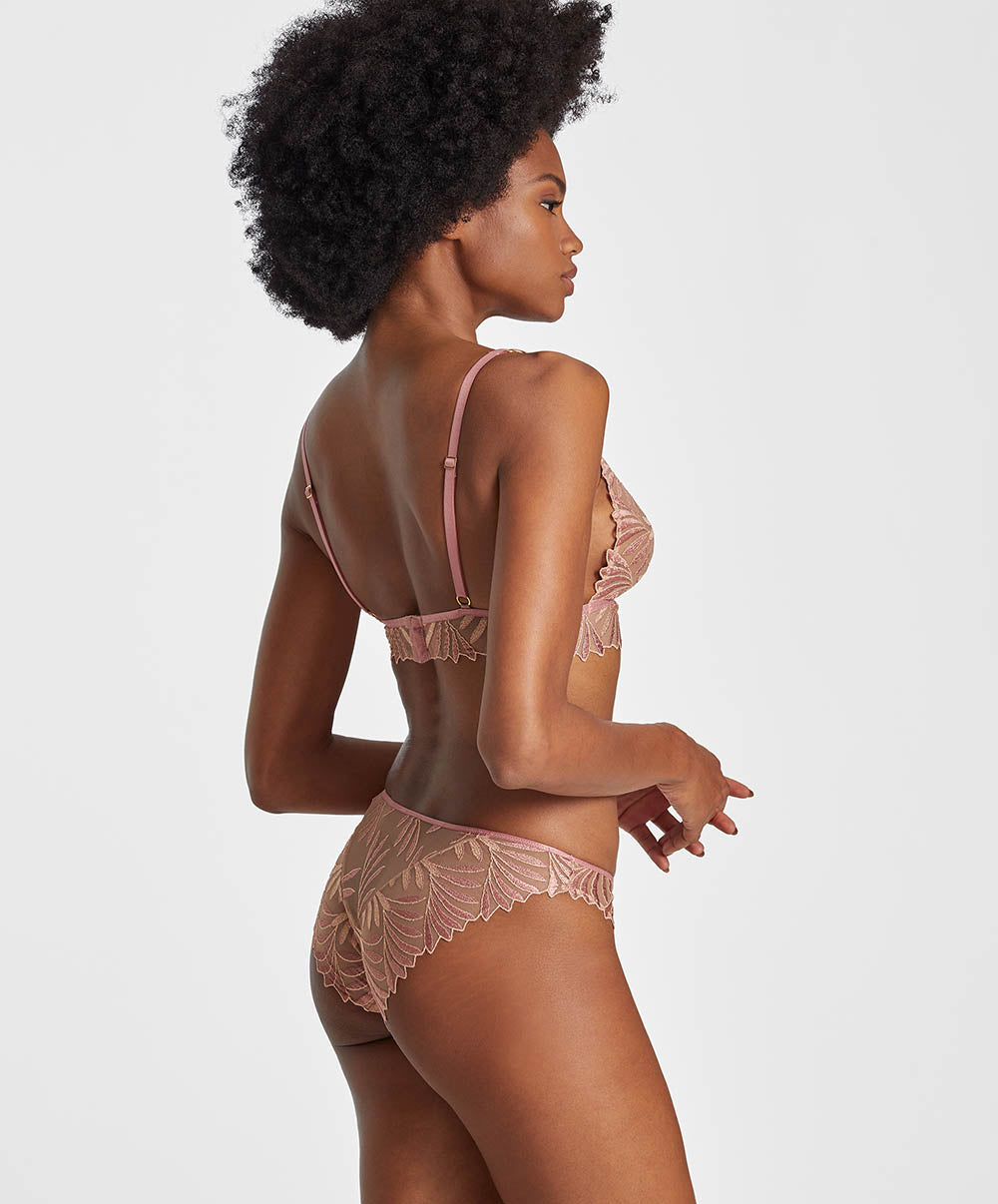 Slip italien Aubade x Iris Van Herpen Sensory illusion Silk rose Aubade RC27-SILR