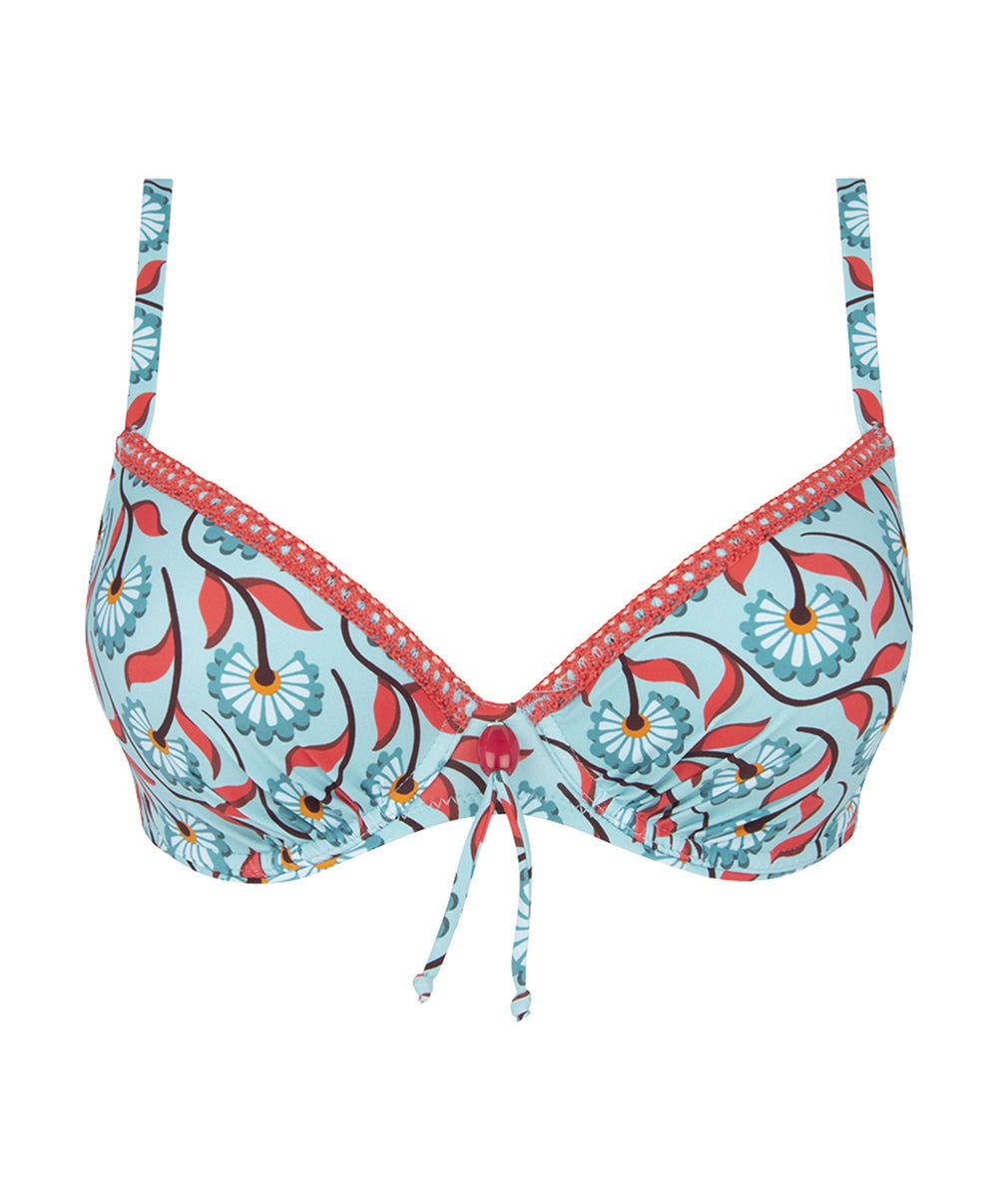 Soutien-gorge de bain coque La Muse Bohème azur Antigel Bain EBB4336-AB 10