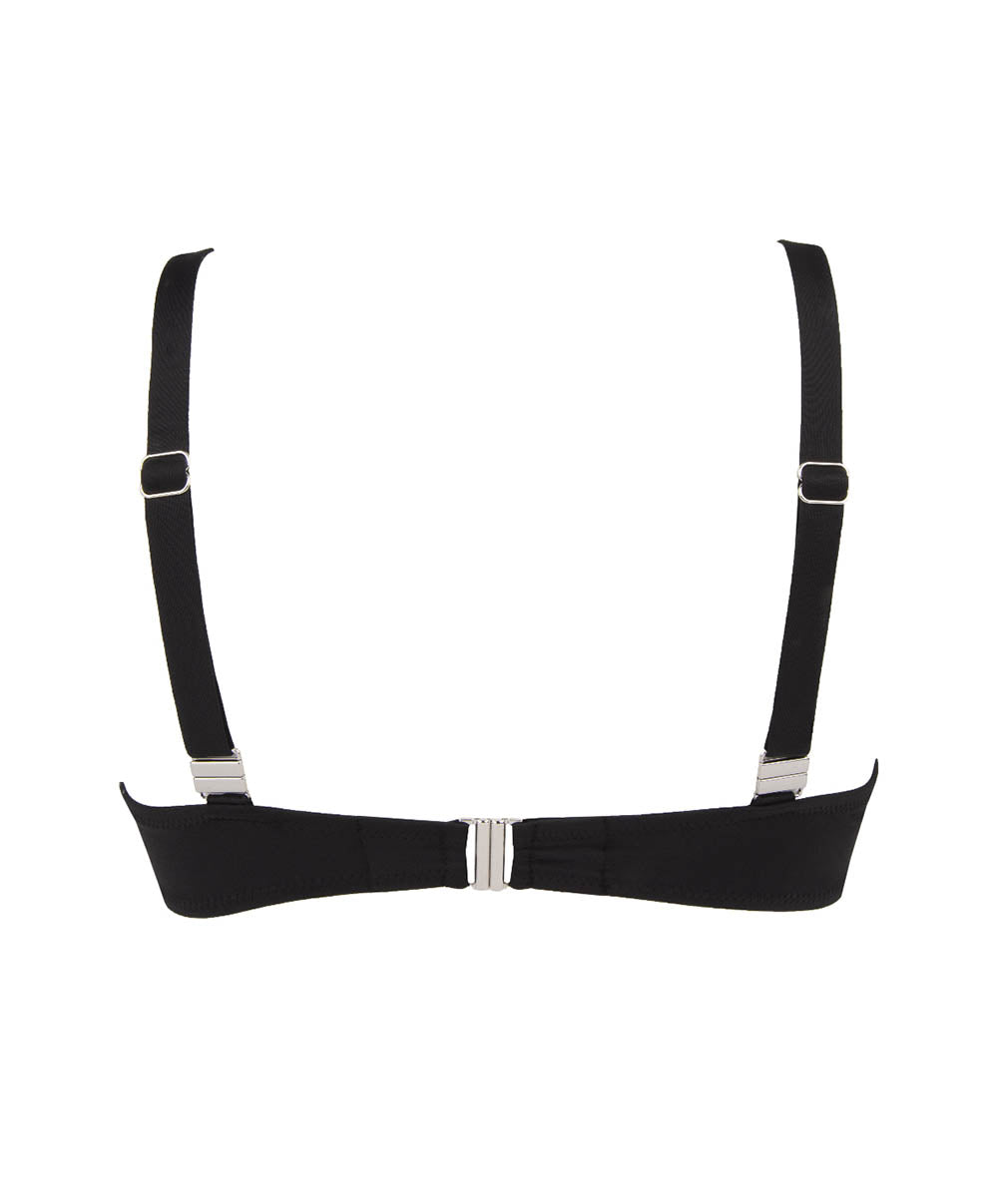 Haut de maillot de bain grande taille pigeonnant La rebelle chic Python or Antigel Bain FBB3525-PO