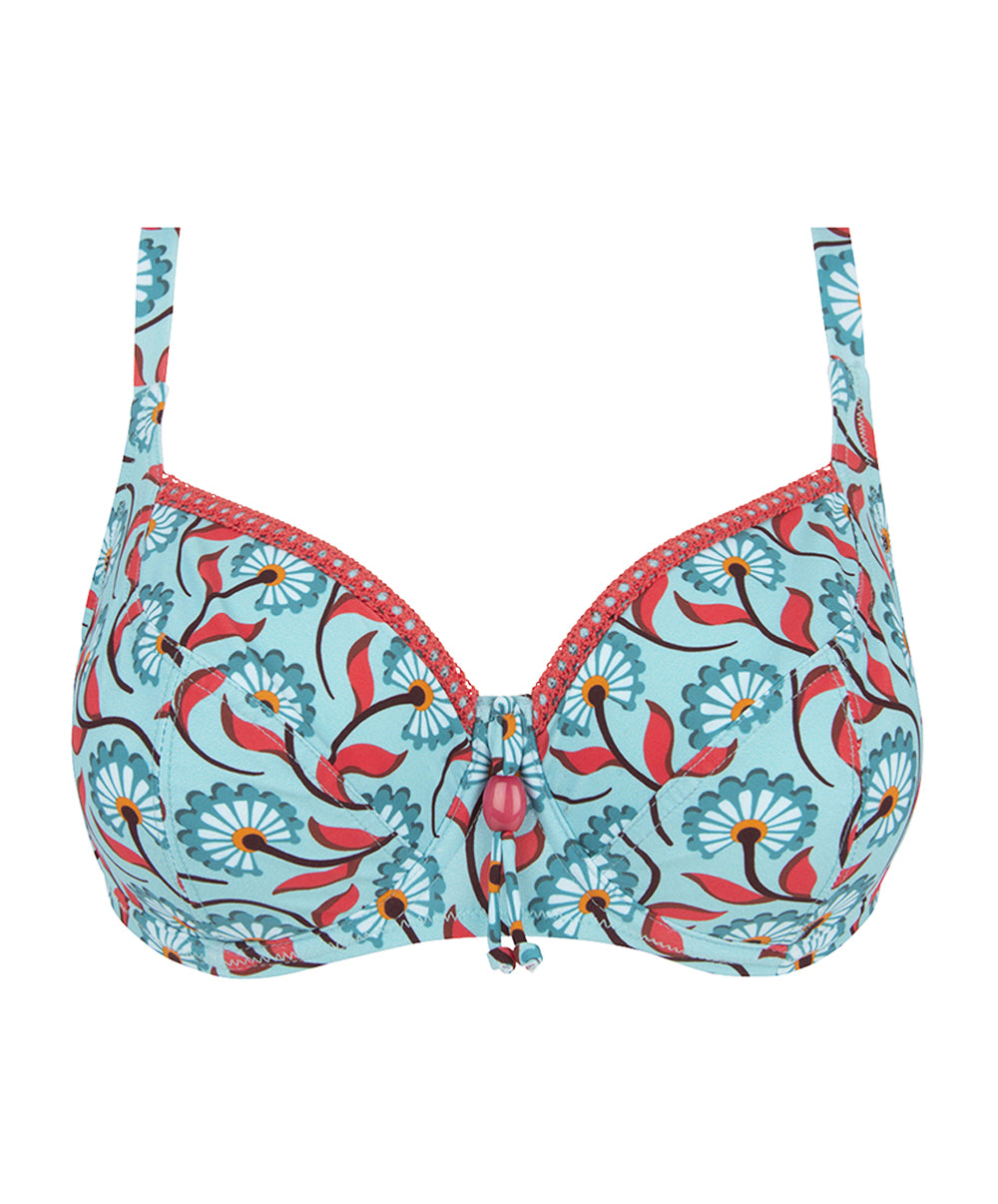 Soutien-gorge de bain corbeille grande taille La Muse Bohème azur Antigel Bain FBB3536-AB 10