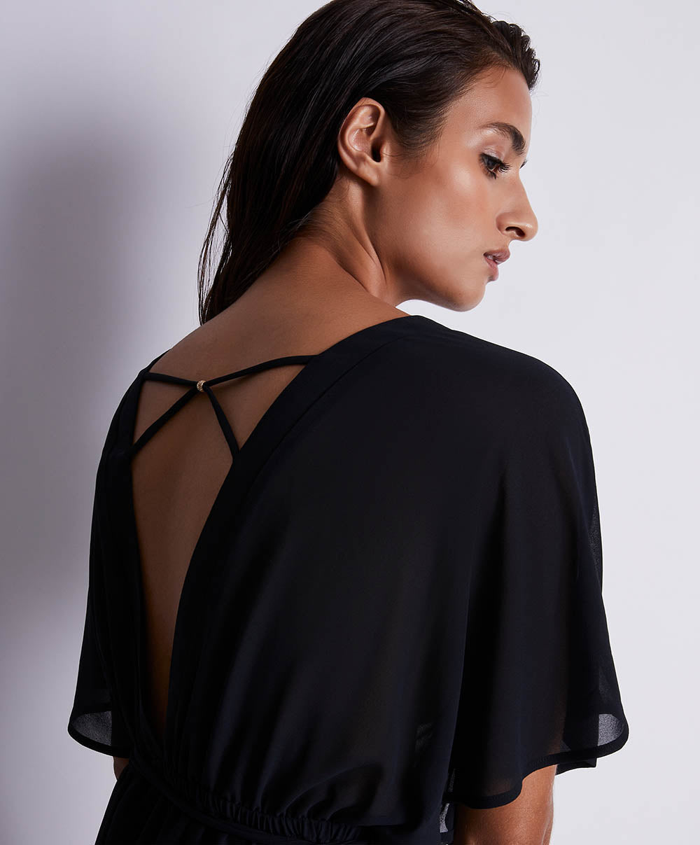 Tunique de plage Evening sand Noir Aubade Bain 2Z69-NOIR