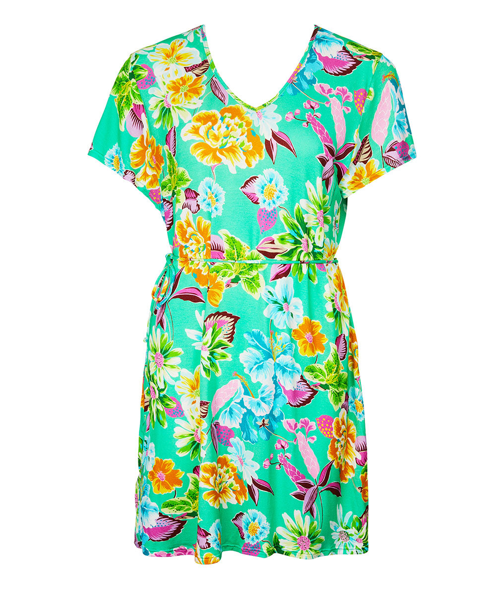 Tunique de plage La Feminissima vert émeraude Antigel Bain ESB4470-VE 100